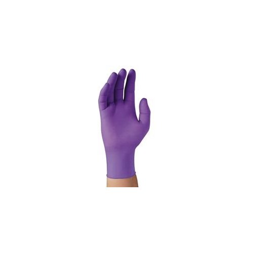 SAFESKIN 9.5" Nitrile (Purple) exam gloves, powder free, size M (p/1,000)